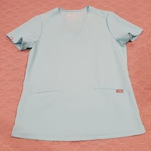 FIGS Neon Blue Scrub Set - small